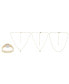 Фото #4 товара Наручные часы Jessica Carlyle женские золотистые 33 мм & 3-х предметный комплект подарочных ожерельев