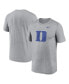ფოტო #1 პროდუქტის Men's Heather Gray Duke Blue Devils Primetime Legend Logo T-Shirt