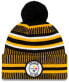Фото #2 товара New Era ONF19 Sport Knit Hat Pittsburgh Steelers Black / Yellow