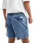 Levi's XX authentic chino denim shorts in mid blue