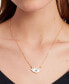 Фото #2 товара kate spade new york gold-Tone Mixed Stone Evil Eye Pendant Necklace, 16" + 3"' extender