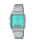 ფოტო #1 პროდუქტის Unisex Analog Digital Casio Silver-Tone Color Stainless Steel Watch, 29.8mm, AQ230A-2A2VT