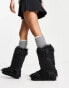 Фото #3 товара Monki furry boot in black