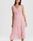 ფოტო #7 პროდუქტის Women's Maternity Cotton Button-Down Sleeveless Midi Dress