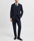 ფოტო #5 პროდუქტის Men's Stretch Fabric Slim-Fit Suit Pants