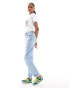 Фото #3 товара DTT Tall Veron relaxed fit mom jeans in light blue wash