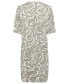 ფოტო #2 პროდუქტის Women's Pure Viscose Short Sleeve Paisley Tunic Dress