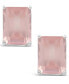 ფოტო #6 პროდუქტის Rose Quartz (3-1/8 ct. t.w.) Stud Earrings in Sterling Silver.