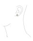 ფოტო #5 პროდუქტის Traditional Classic Bridal Simulated Gemstones Cubic Zirconia AAA CZ Halo Crown Oval Stud Clip On Earrings For Women Wedding Non Pierced Ears