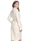 ფოტო #2 პროდუქტის Women's Faux-Suede Belted Long-Sleeve Shirtdress