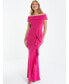 Фото #1 товара Women's Bardot Ruffle Maxi Dress