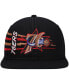 Men's Black Philadelphia 76ers Hardwood Classics Retro Bolt Deadstock Snapback Hat - фото #3