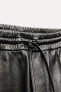 Фото #12 товара Кожаные брюки со стрелками — zw collection ZARA