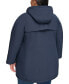 Фото #2 товара Women's Plus Size Hooded Anorak Raincoat