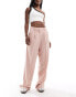 Vero Moda wide leg dad trousers in misty rose