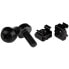 Фото #3 товара StarTech.com M6 x 12mm - Screws and Cage Nuts - 100 Pack - Black - Screw - Steel - Sheet metal - General utility - M6 - Dome head