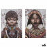 Фото #1 товара Набор из два картин Полотно Африканка 70 x 50 x 1,5 cm (6 штук)