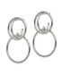 ფოტო #2 პროდუქტის Stainless Steel Polished Interlocking Circles Dangle Earrings