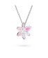 ფოტო #4 პროდუქტის Crystal Mixed Cuts Flower Gema Pendant Necklace