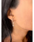 ფოტო #3 პროდუქტის Moonlit Phases Design Sterling Silver Diamond Hoop Women Earring