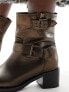 Bronx New Camperos biker ankle boor in bronze