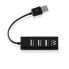 USB Hub Ewent EW1123 Black