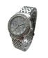 ფოტო #3 პროდუქტის Gold Round Rhinestone and Chrome Face Women Watch