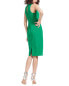 Emily Shalant Jeweled Collar Sleeveless Midi Dress Women's