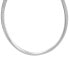 Фото #1 товара Macy's polished & Textured Reversible 17" Statement Necklace in Sterling Silver