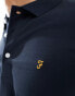 Фото #4 товара Farah Blanes long sleeve polo shirt in navy