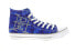 Фото #1 товара Ed Hardy Dagger EH9039H Mens Blue Canvas Lace Up Lifestyle Sneakers Shoes 8