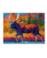 Фото #1 товара Marion Rose 'Moose Encounter' Canvas Art - 24" x 18" x 2"