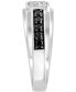 Фото #4 товара Кольцо EFFY Men's White & Black Diamond