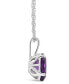 Фото #3 товара Macy's amethyst (2-1/2 ct. t.w.) Pendant Necklace in 14K White Gold