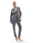 Фото #2 товара Vila tailored high waisted trouser co-ord in grey