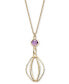 Amethyst Chandelier 18" Pendant Necklace (3/4 ct. t.w.) in 14k Gold-Plated Sterling Silver