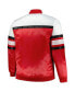 Men's Red, White Chicago Bulls Big and Tall Heavyweight Full-Snap Satin Jacket
