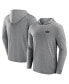 Фото #1 товара Men's Gray New York Jets Front Office Tech Lightweight Hoodie T-Shirt