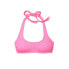 Фото #4 товара Juniors' Ribbed Halter Bralette Bikini Top - Xhilaration™ Pink size Small