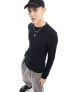 Фото #2 товара ASOS DESIGN muscle fit sweatshirt in black