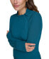 ფოტო #4 პროდუქტის Women's Ribbed Twist-Neck Pullover Top