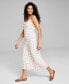 Women's Sleeveless Ruffled Midi Dress, Created for Macy's