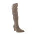 Фото #2 товара Diba True Money Maker 68718 Womens Brown Suede Slip On Knee High Boots