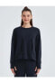 W Soft Touch Crew Neck S232186 Sweatshirt Kadın Sweatshirt Siyah