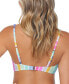 Juniors' West Side Striped Bikini Top