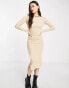 Brave Soul cubo side split knitted dress