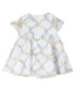 ფოტო #2 პროდუქტის Baby Girls Short Sleeves Embroidered Organza Social Dress