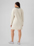 Фото #6 товара CashSoft Varsity Cable-Knit Mini Sweater Dress