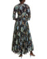 Фото #2 товара Samantha Sung Eden Midi Dress Women's Blue 8