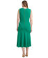 Фото #2 товара Women's Flounce-Hem Sleeveless Midi Dress